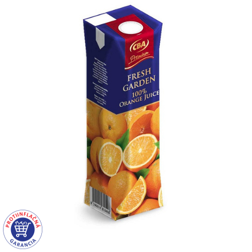 Džús Fresh Garden 100% pomaranč 1l CBA Premium