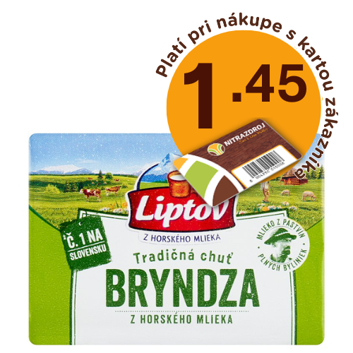 Bryndza plnotučná 110g Liptov