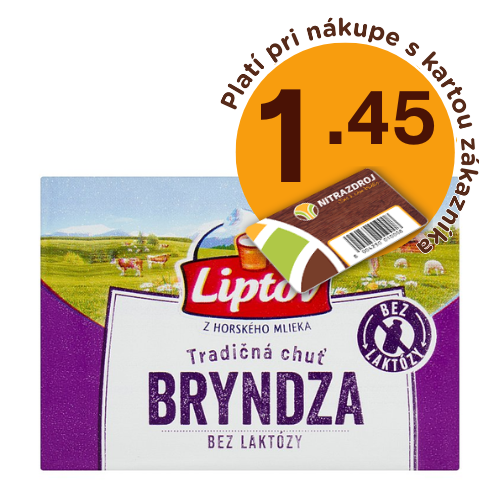 Bryndza bez laktózy 110g Liptov
