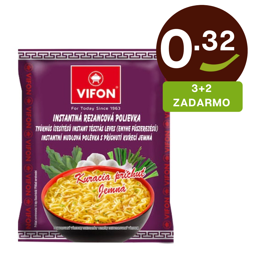 Instantná rezancová polievka kuracia jemná 60g Vifon