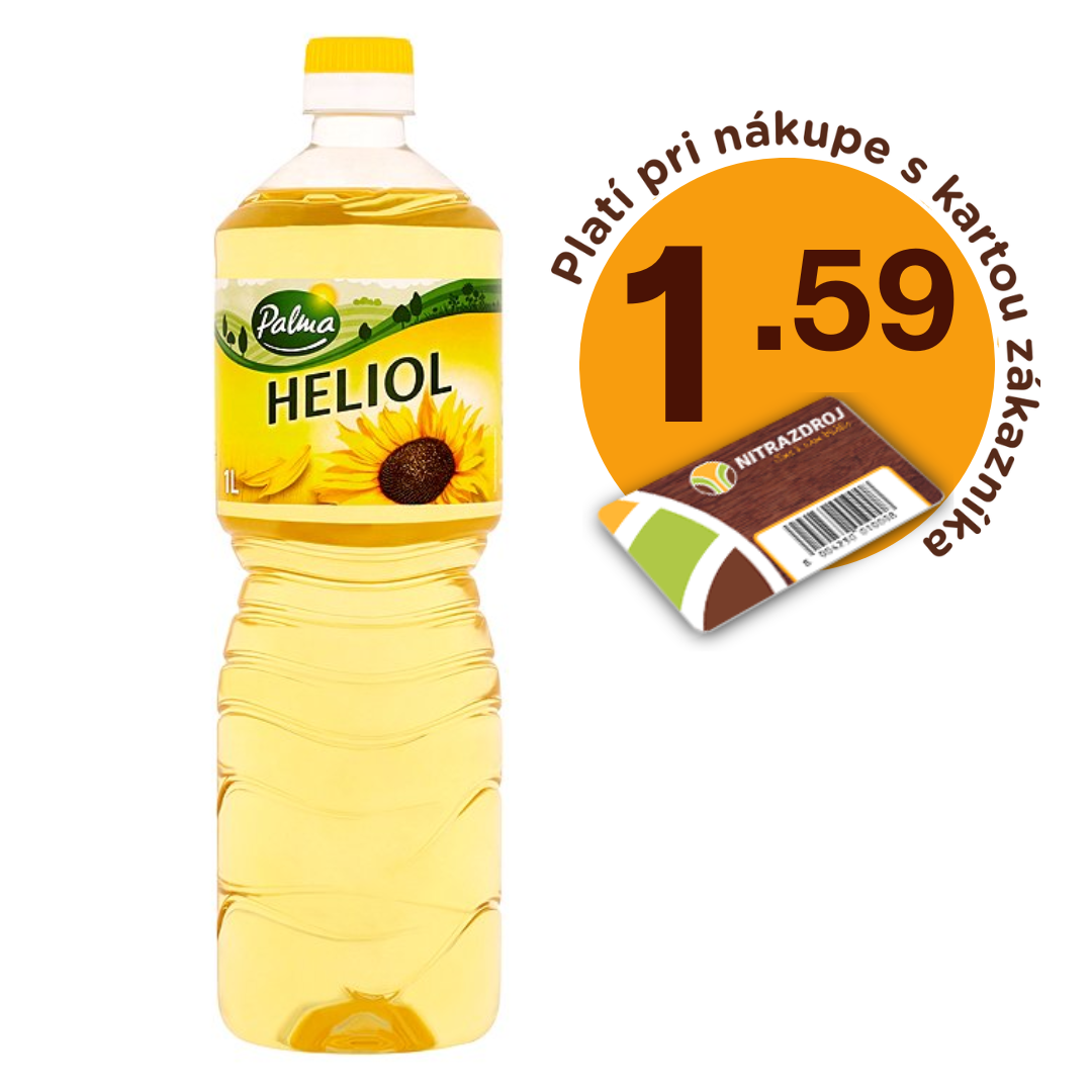 Olej Heliol slnečnicový 1l Palma